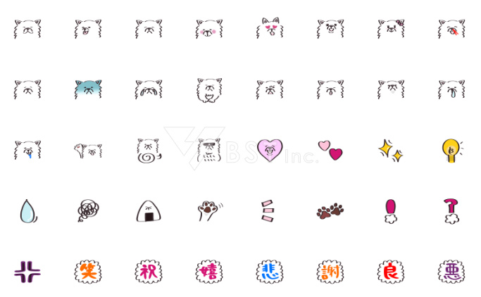 とってもわさわさしている癒し系の わさわさ犬 絵文字が完成しました Lineスタンプの作り方